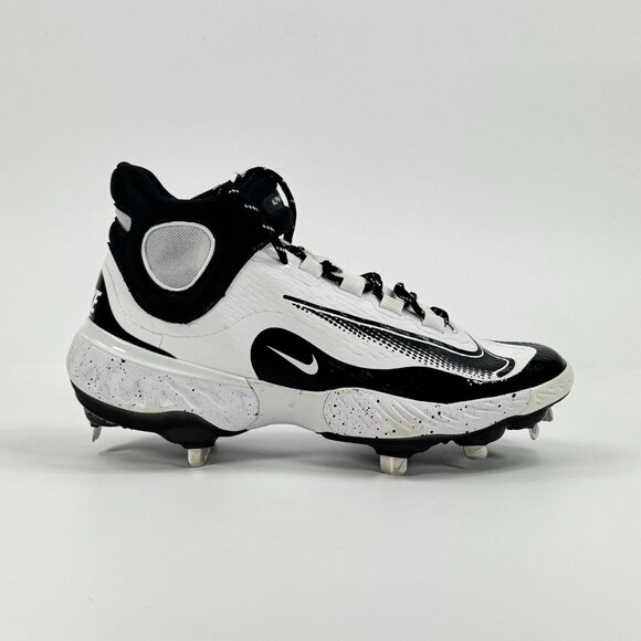 Nike Alpha Huarache Elite 4 Mid \'Black White\' FD2744-107 Baseball Multi Size main image 9
